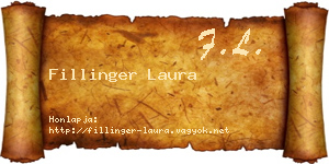 Fillinger Laura névjegykártya