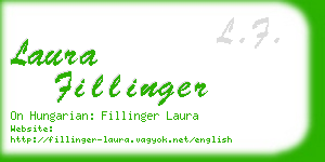 laura fillinger business card